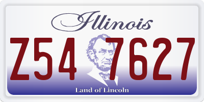 IL license plate Z547627