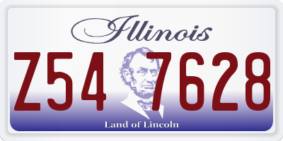IL license plate Z547628