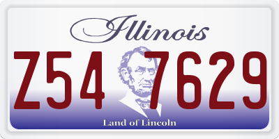 IL license plate Z547629