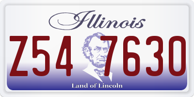 IL license plate Z547630