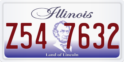 IL license plate Z547632