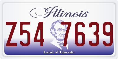 IL license plate Z547639