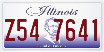 IL license plate Z547641