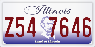 IL license plate Z547646