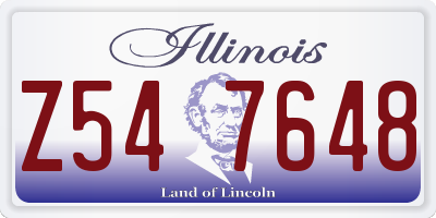 IL license plate Z547648