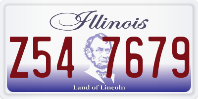 IL license plate Z547679