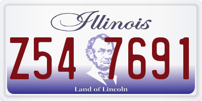 IL license plate Z547691