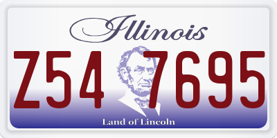 IL license plate Z547695