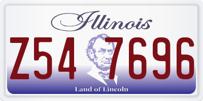 IL license plate Z547696
