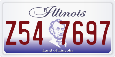 IL license plate Z547697