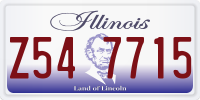 IL license plate Z547715