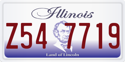 IL license plate Z547719