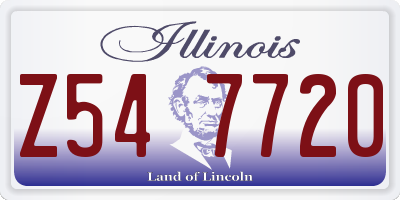 IL license plate Z547720