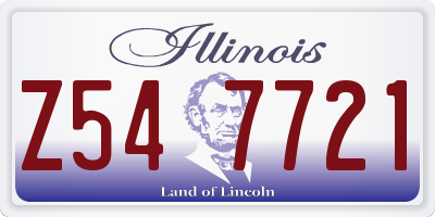IL license plate Z547721