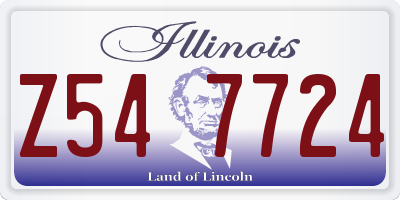 IL license plate Z547724