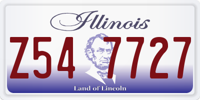 IL license plate Z547727