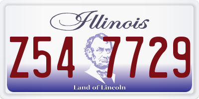 IL license plate Z547729