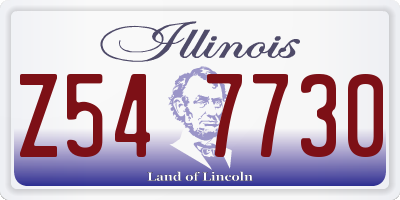 IL license plate Z547730