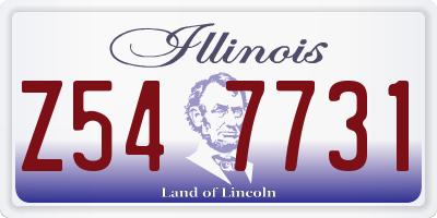 IL license plate Z547731
