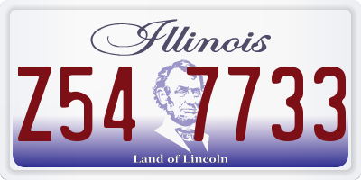 IL license plate Z547733