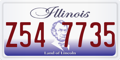 IL license plate Z547735