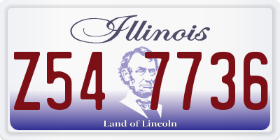 IL license plate Z547736