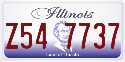 IL license plate Z547737