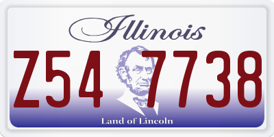 IL license plate Z547738