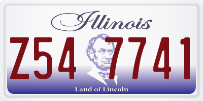 IL license plate Z547741