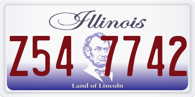 IL license plate Z547742