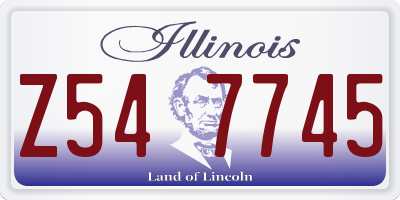 IL license plate Z547745