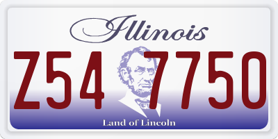 IL license plate Z547750