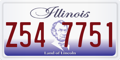 IL license plate Z547751