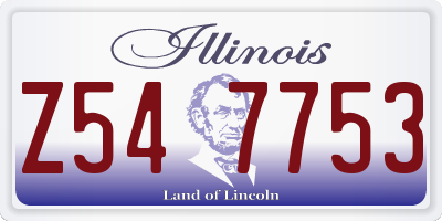 IL license plate Z547753