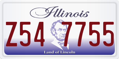 IL license plate Z547755