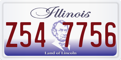 IL license plate Z547756