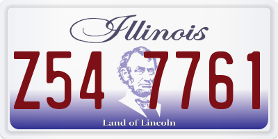 IL license plate Z547761