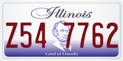IL license plate Z547762