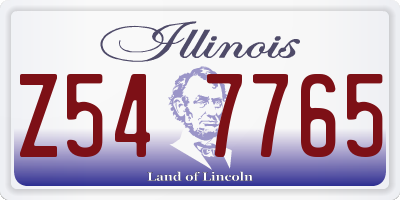 IL license plate Z547765