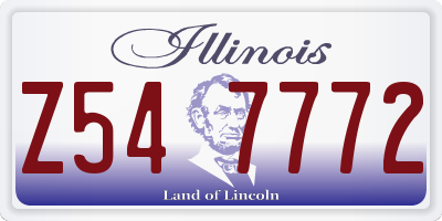 IL license plate Z547772