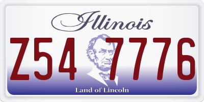 IL license plate Z547776