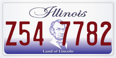 IL license plate Z547782