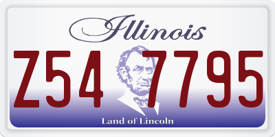 IL license plate Z547795