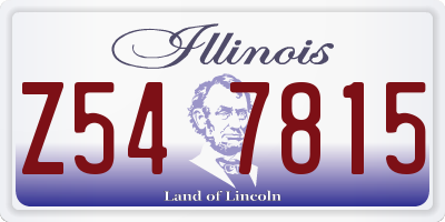 IL license plate Z547815