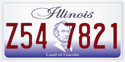 IL license plate Z547821