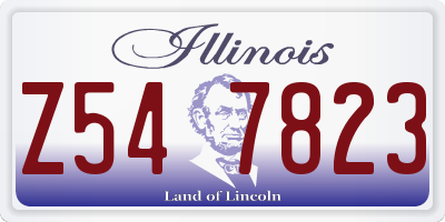 IL license plate Z547823