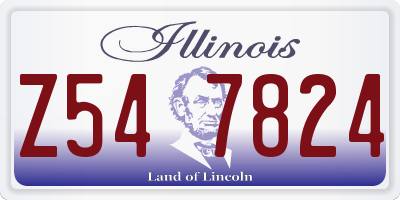 IL license plate Z547824