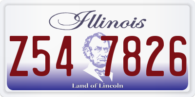 IL license plate Z547826