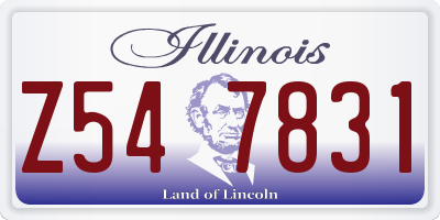 IL license plate Z547831