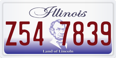 IL license plate Z547839